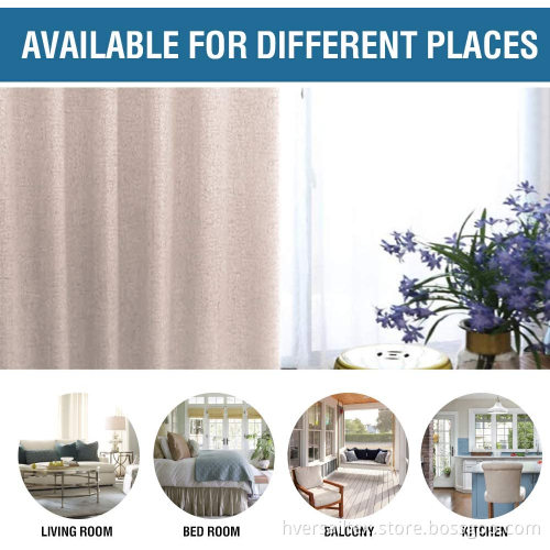 Leinen Blackout Curtains Wärmeisolierte Gardinenvorhänge